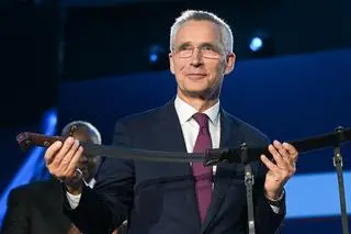Jens Stoltenberg podczas Warsaw Security Forum