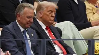 Donald Trump na finale wielkoszlemowego turnieju US Open