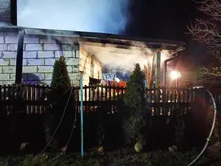 Pożar mogło spowodować urządzenie, którym dogrzewany był dom 