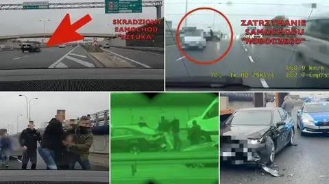 "Dawaj na bombach! Wyciągamy ich". Policyjne nagranie z zatrzymania w Alejach Jerozolimskich