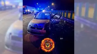 Czołowe zderzenie na A4