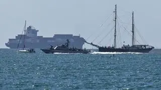 Statek Globalnej Flotylli Sumud po zatrzymaniu przez Izrael 