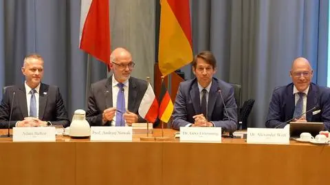 Profesor Andrzej Nowak na spotkaniu z politykami AfD