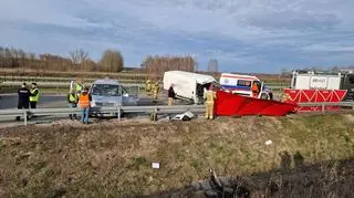 Wypadek na trasie S17