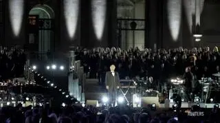 Andrea Bocelli podczas koncertu w Watykanie