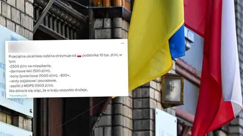 10 tysięcy miesięcznie dostaje "przeciętna ukraińska rodzina"? To manipulacja