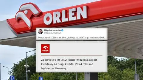 Orlen nie publikuje wyników, bo "jest aż tak źle"? Powód jest inny