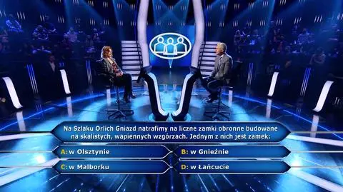 Poprawną odpowiedź znało dwa procent publiczności. W "Milionerach" padło pytanie za 75 tysięcy