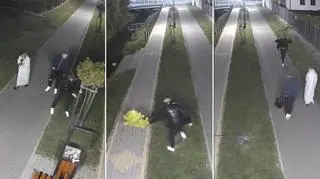 Wybryki 18-latka nagrał monitoring