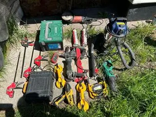 Łupem padły też elektronarzędzia 