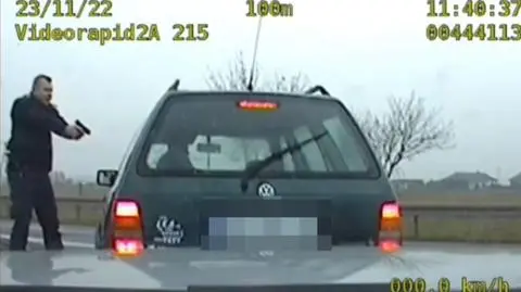 Pościg za nieletnim kierowcą w Prochowicach (woj. dolnośląskie)