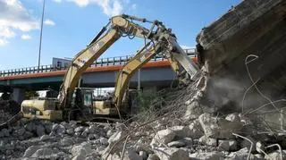 Rozbiórka zdemontowanych fragmentów