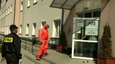 Strażacy zdezynfekowali budynek