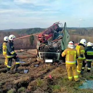 Wypadek w Leszczawie Dolnej