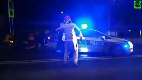 Jedno miejsce, dwa wypadki. Dwóch pijanych i potrącony policjant