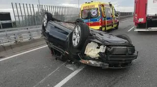 Wypadek na A4 koło Zabrza. Pięć osób w szpitalu