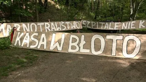 Manifestacja przeciw inwestycji na Mierzei Wiślanej