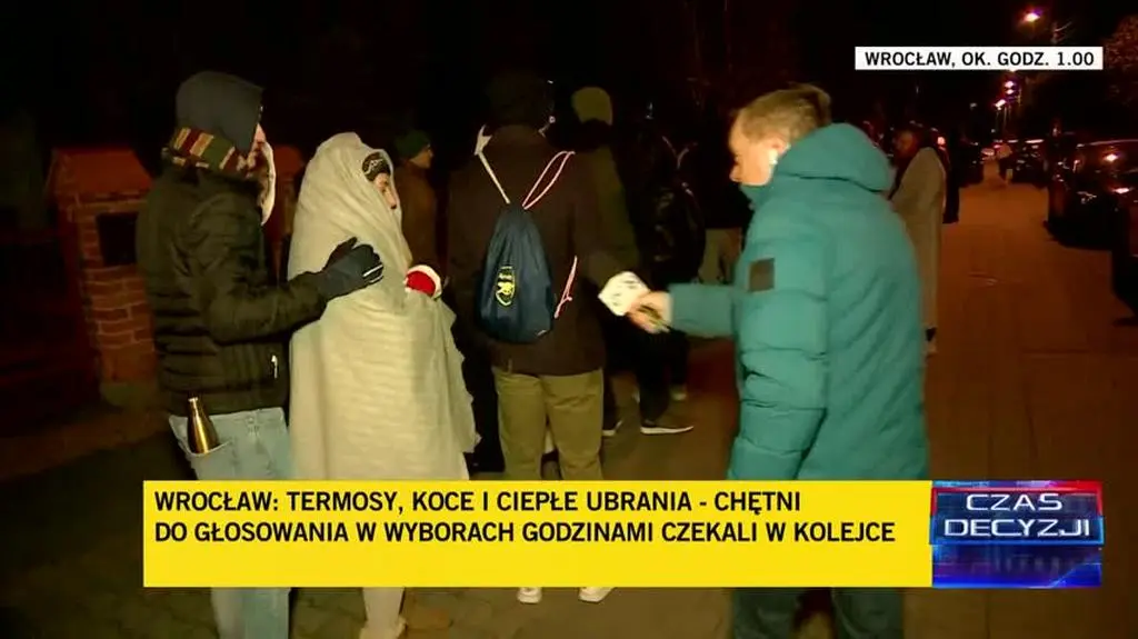 Kolejki do głosowania we Wrocławiu
