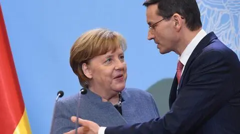 Morawiecki i Merkel o sporze Polski z Brukselą
