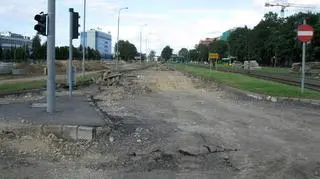 Widok w stronę ulicy Węgorka