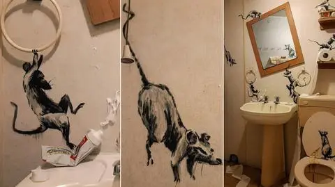Banksy pracuje w domu w czasie pandemii COVID-19