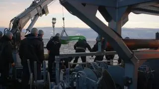 Załoga ORP Gopło podczas ćwiczeń