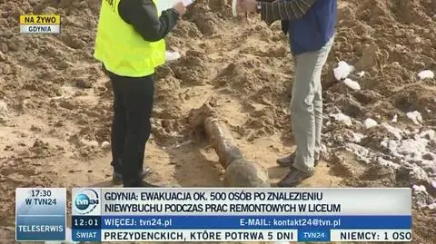 Bomba w pobliżu szkoły