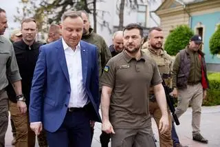 Andrzej Duda i Wołodymyr Zełenski w Kijowie