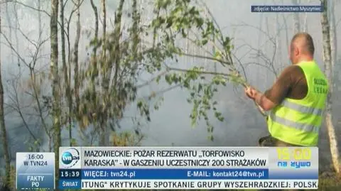 Pali się rezerwat przyrody k