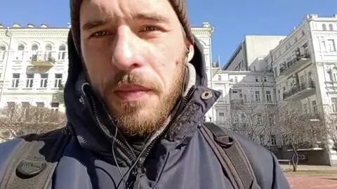 Mężczyzna opowiada, że z Kijowa da się uciec, ale część osób chce zostać w stolicy