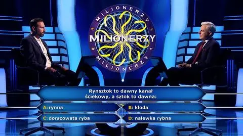 Pytanie w "Milionerach" o dawne znaczenie słowa sztok