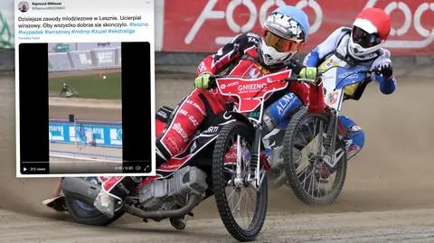 Dramat na torze. Rozpędzony motocykl staranował mężczyznę