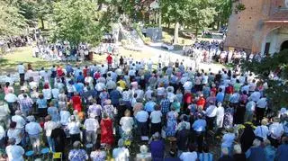 Kodeń jest popularnym centrum pielgrzymkowym (zdjęcie z 8.09.2016) 