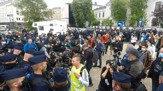 Protest przedsiębiorców w Warszawie