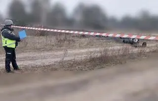 Fragment rosyjskiego pocisku w obwodzie kijowskim 