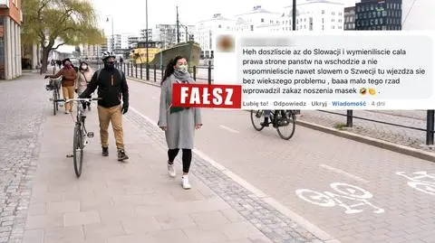 W Szwecji zakaz noszenia maseczek? Wraca fałszywy przekaz