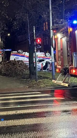 Zderzenie karetek w Krakowie
