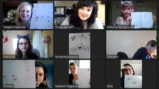 Magda Krajewska i Irmina Żarska spotkały się na lekcji online