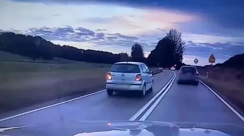 Najpierw wyprzedzał na podwójnej ciągłej 