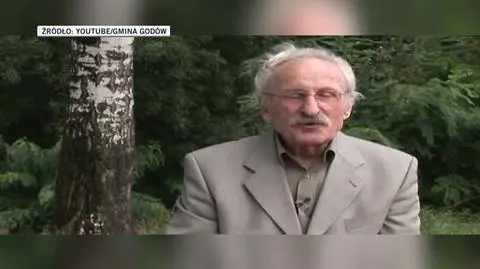 Franciszek Pieczka zwraca się do mieszkańców Godowa
