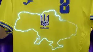 Koszulki ukraińskich piłkarzy zirytowały Rosjan 