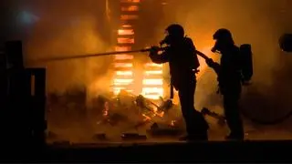 Z pożarem walczyło 15 zastępów PSP