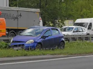 Utrudnienia po zderzeniu na Wisłostradzie