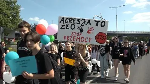 Marsz przeciwko przemocy w Sosnowcu 
