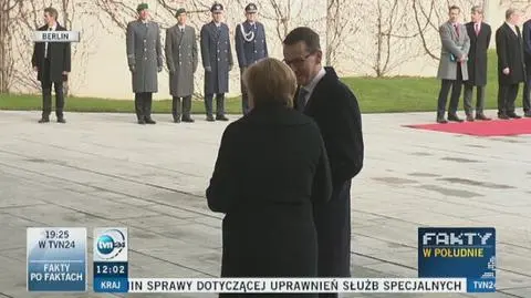 Premier Mateusz Morawiecki przybył w piątek przed południem z oficjalną wizytą do Berlina