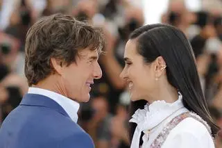 Jennifer Connelly i Tom Cruise na premierze "Top Gun: Maverick"