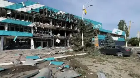 Skutki rosyjskiego ataku na ukraiński port Izmaił nad Dunajem