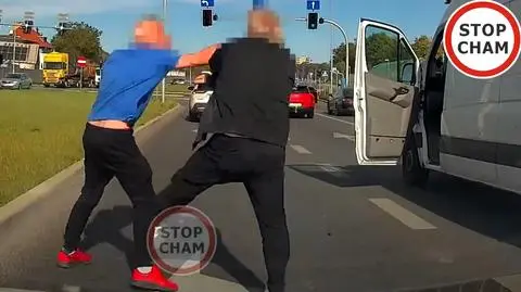 Bójka na skrzyżowaniu w Szczecinie