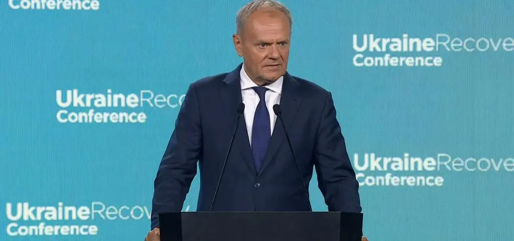 Konferencja na rzecz odbudowy Ukrainy. Wystąpienie Donalda Tuska