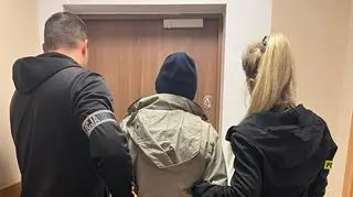 Jeden z zatrzymanych mężczyzn 